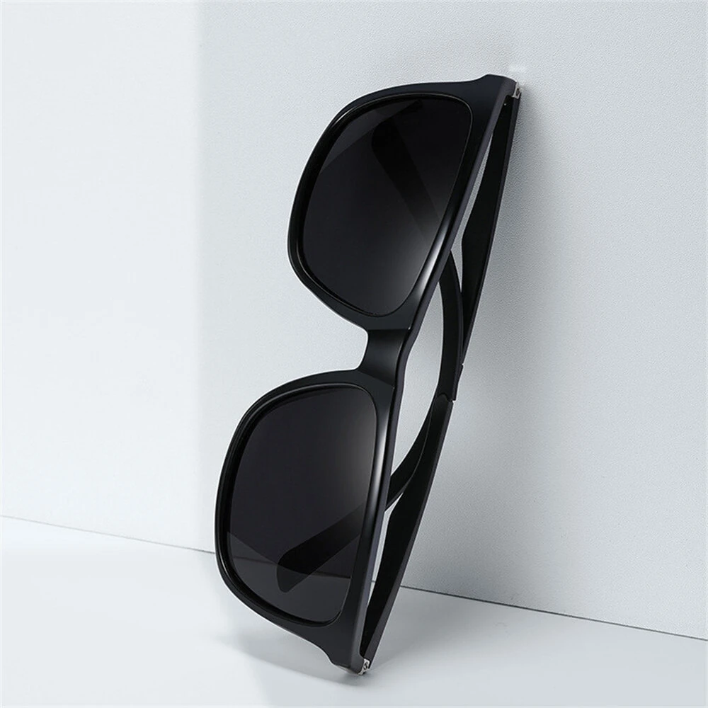 (image for) Fashion Black Square TAC Polarized Sunglasses UV400 Protection Sun Eyewear Glasses for Outdoor Cycling Driving Travel Fishing